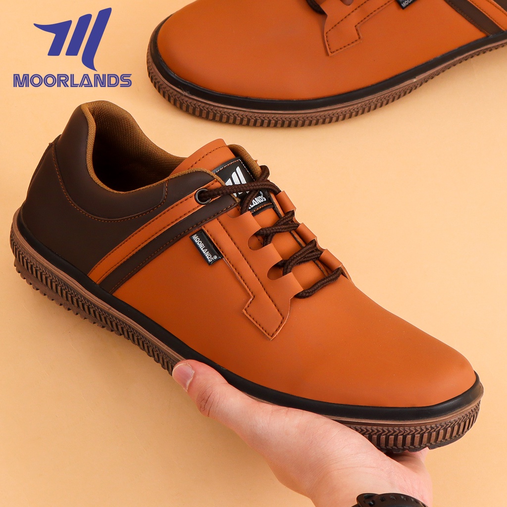 Original Sepatu Kasual Pria Kulit Sepatu Semi Formal Tali Sepatu Santai Kerja Pria MOORLANDS