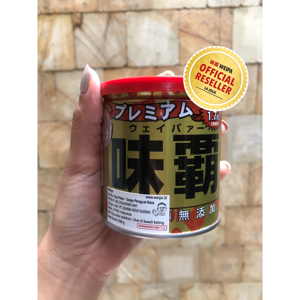 

Weipa BPOM RI Kaldu Jepang Penyedap Rasa PREMIUM. 250g. BEST SELLER! Impor Jepang.