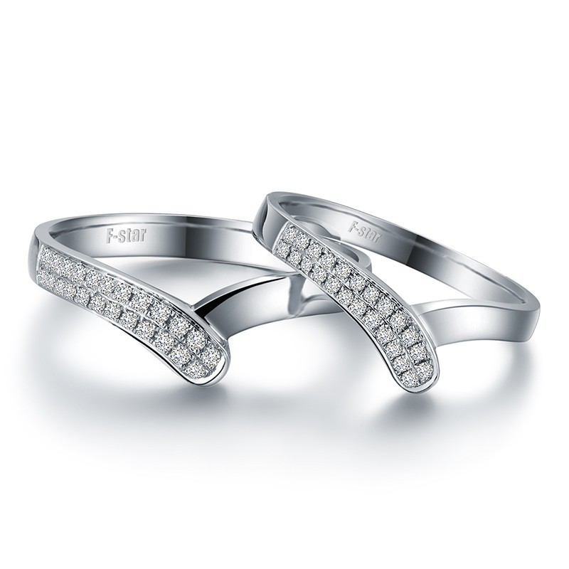 Cincin Kawin Platinum Perak 925 Pria Sepasang Tunangan Silver Ring Murah Couple Asli Emas CP170