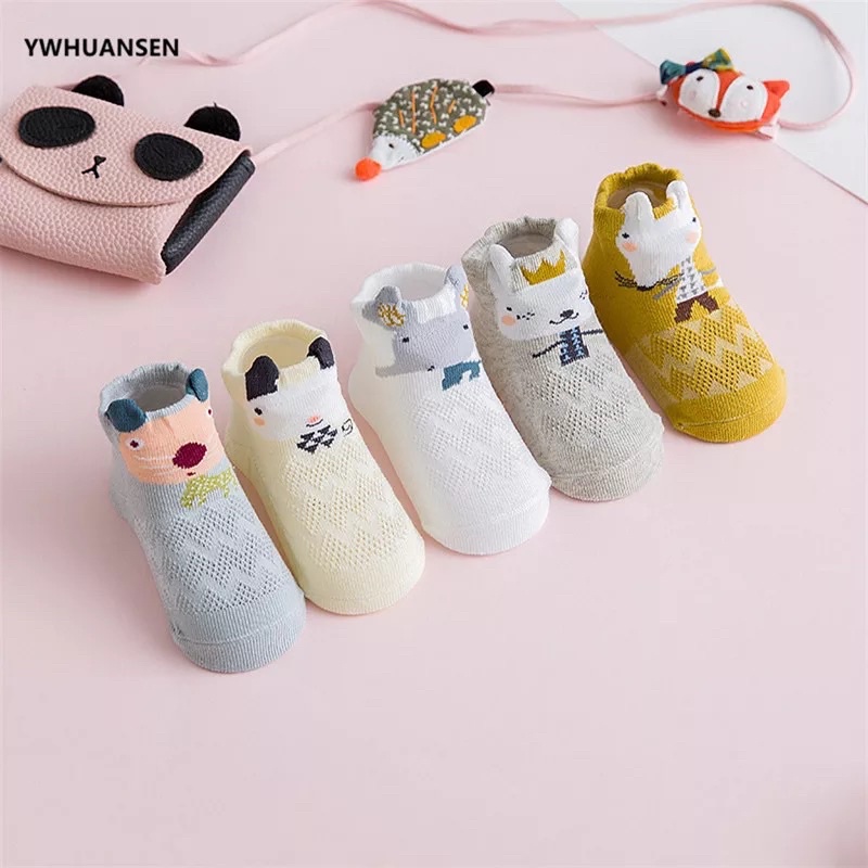 Kaos Kaki Anak Bayi Newborn Baby Kids Laki Laki Perempuan Cowok Cewek Kaus Kaki Pendek Bayi Lucu