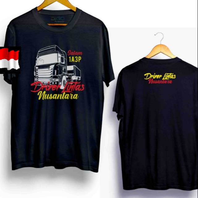 TSHIRT KAOS DRIVER MBOIS DRIVER MUDA DRIVER LINTAS NUSANTARA TRUCK TRUK CANTER