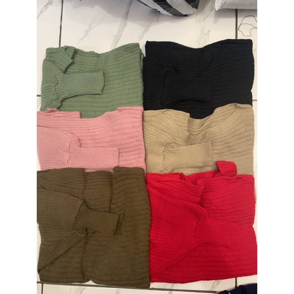 Sweater Rajut Knit Batwing Anak  Umur 3 7 Tahun