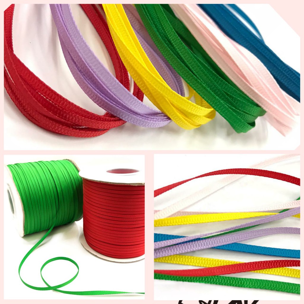 1 YARD - 3 MM |  PITA GROSGRAIN / DOUBLE SATIN IMPORT PREMIUM | PITA KADO | PITA HAMPERS