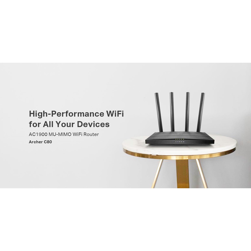 Wireless Router Tp-link 1900MBps gigabit lan rj45 Wifi AC1900 Dual Band 5ghz 4 antenna mu-mimo with acess point Archer C-80 C80