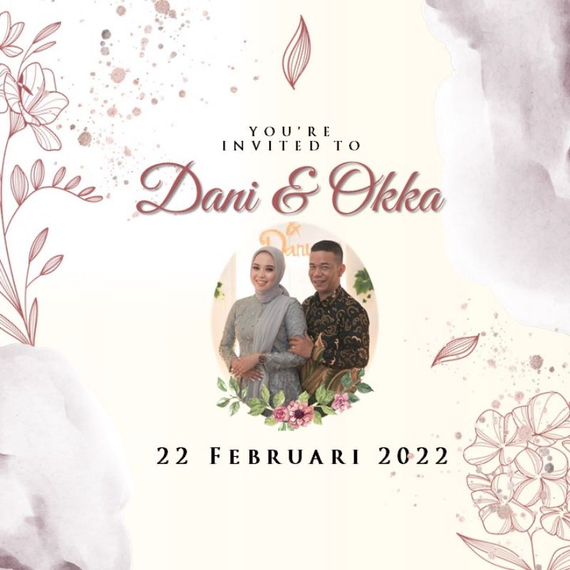 Undangan Digital Video Pernikahan Cantik | Undangan Digital Video Pernikahan Murah  | Video Undangan