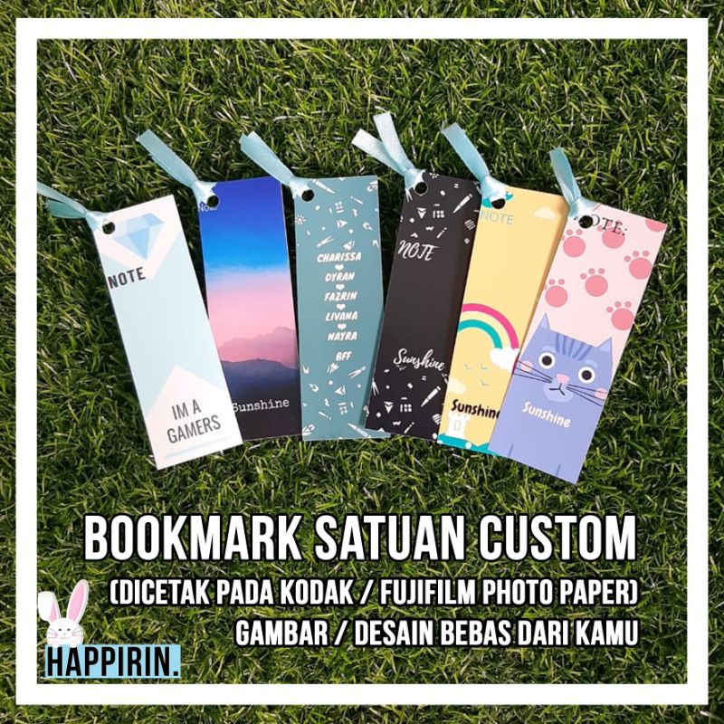 

[Baca Deskipsi] BOOKMARK PEMBATAS BUKU CUSTOM (CETAK FOTO KODAK FUJI FILM PAPER PHOTO) - HAPPIRIN