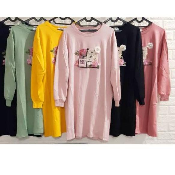 Menarik.. [REALPIC] TUNIK KAOS IMPORT LD JUMBO BESAR TANGAN PANJANG by TIRAMISU