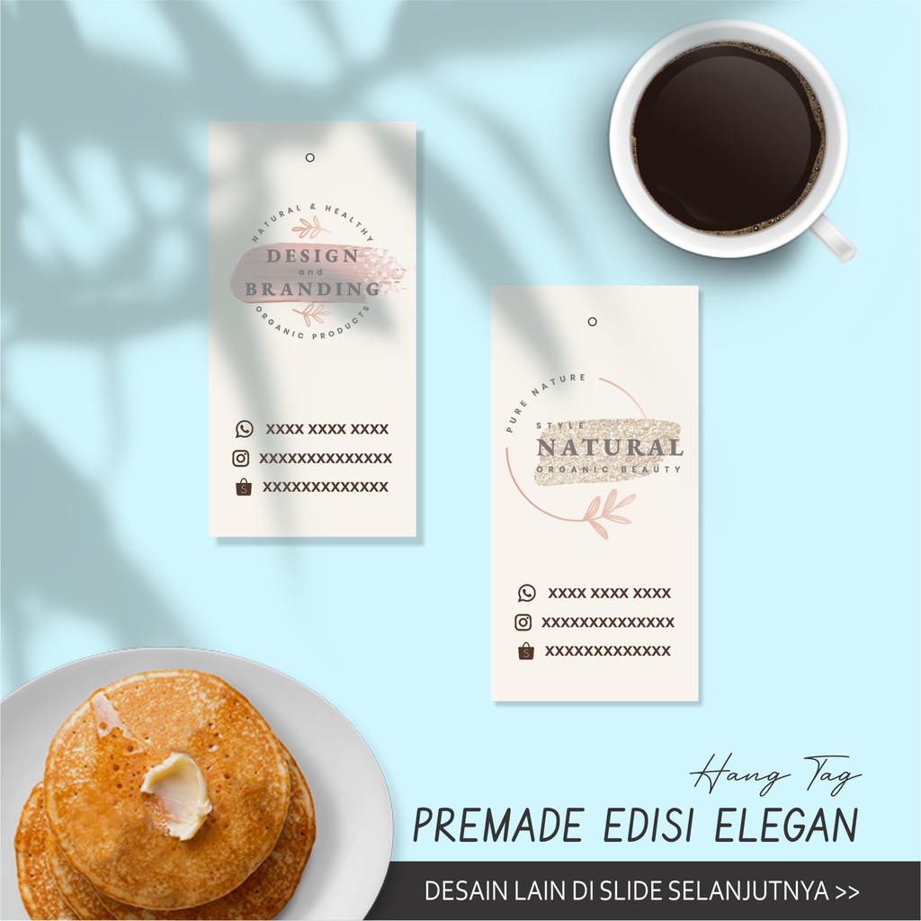 

Hang Tag Bahan Kertas Ivory 310 Custom