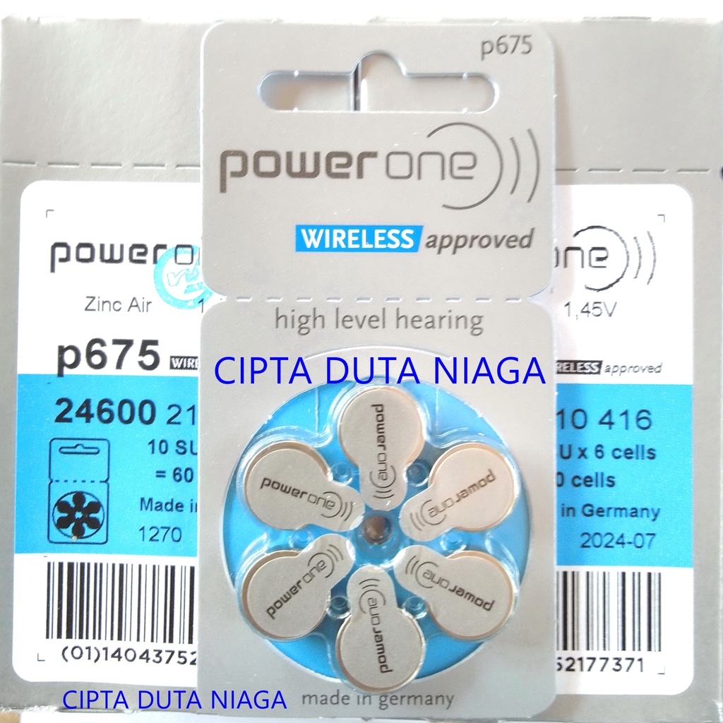 Baterai powerone p 675 Power One P675 high level hearing battery made in germany replacement PR44 AG13 LR44 zinc air batteries size 675 batere alat bantu dengar power one p675 baterai Alat Pendengaran batre powerone baterai 675 batre alat pendengar