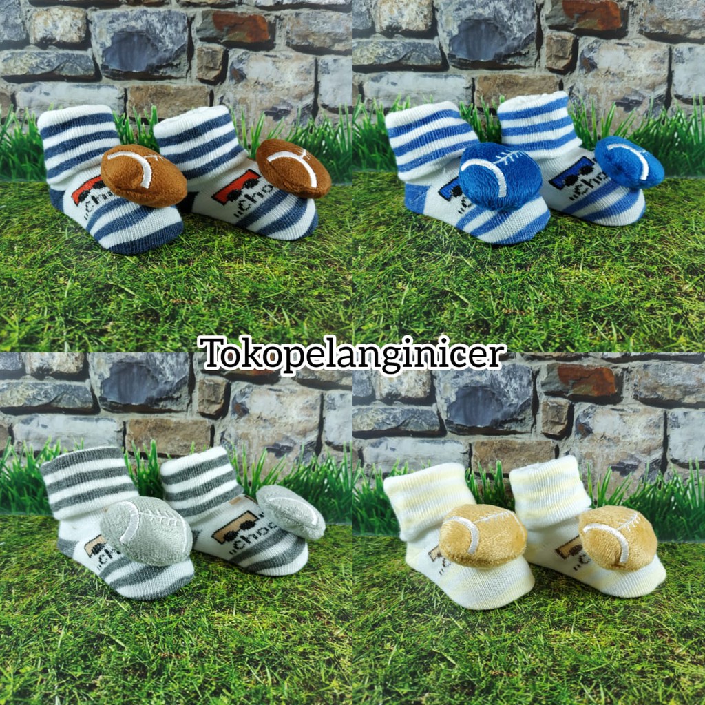 Kaos Kaki donat Karakter untuk  0-12Bulan 3D Tokopelanginicer