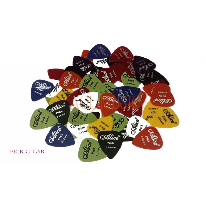 PICK GITAR ALICE / PIK / PIC / ALAT PETIK GITAR / KARTU / GUITAR