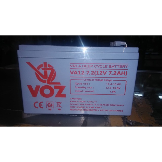 Aki baterai vrla voz va12-7.2 12v 12 v 7.2ah 7.2 ah 7,2ah 7.2 ah