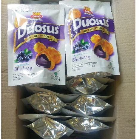 

Duosus soes kering isi aneka rasa coklat blueberry 35gr