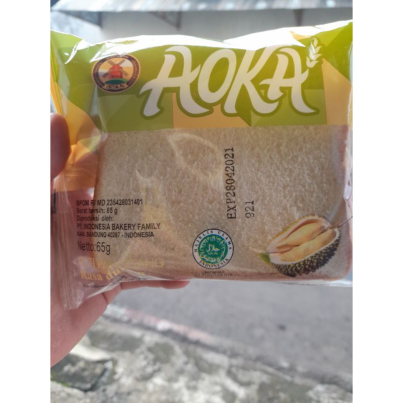 Roti Panggang Aoka empuk dan enak-Durian