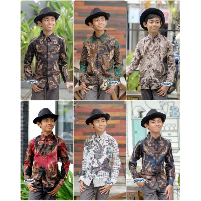 BAJU BATIK ANAK LAKI-LAKI LENGAN PANJANG SERAGAM TERLARIS