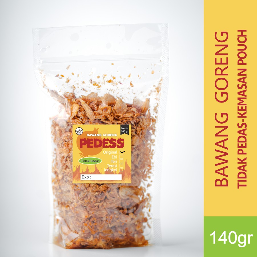 

Bawang Goreng Kemasan Pouch | Bawang Goreng Tidak Pedas | bagorpedess | bagorpedes