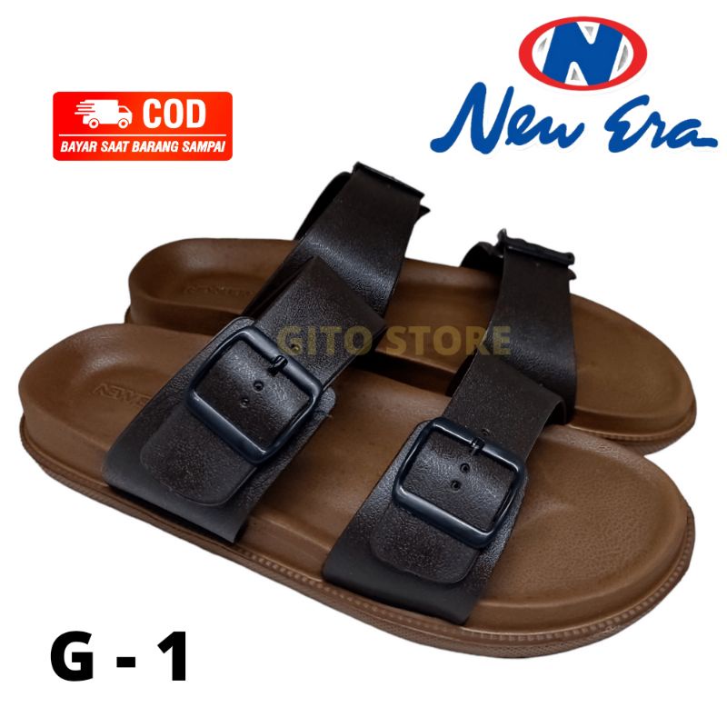 Sandal  Selop Pria New Sendal  Pria Model Ban Dua - Sandal Santai Pria