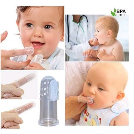 Sikat Gigi Silicon Bayi - Finger Tooth Brush - Pembersih Mulut Bayi