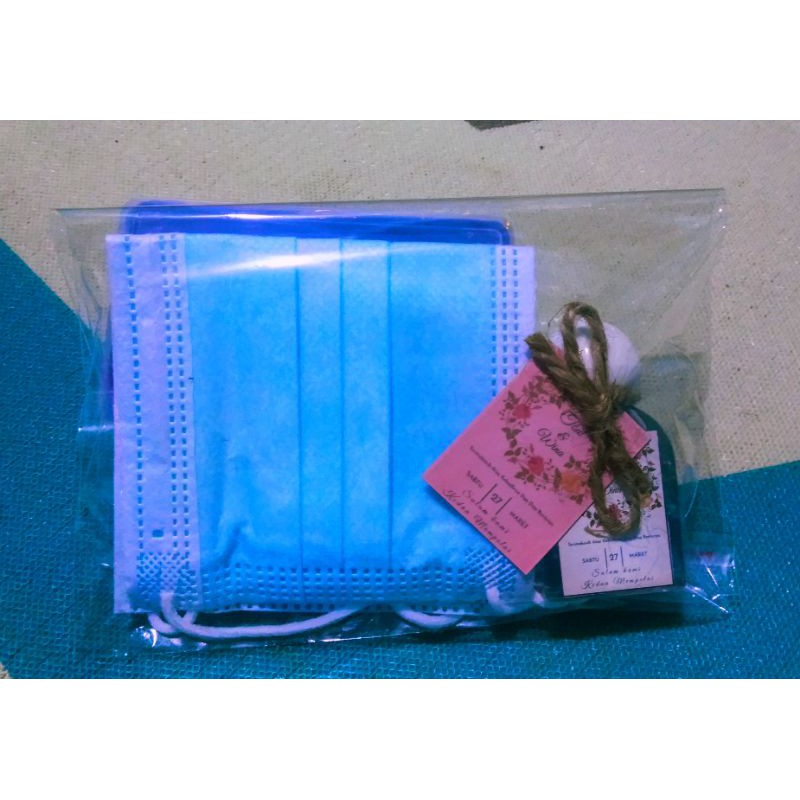 Souvenir Hand sanitizer Murah dan masker Satu Paket, untuk Nikahan, Ultah, THR, dll.