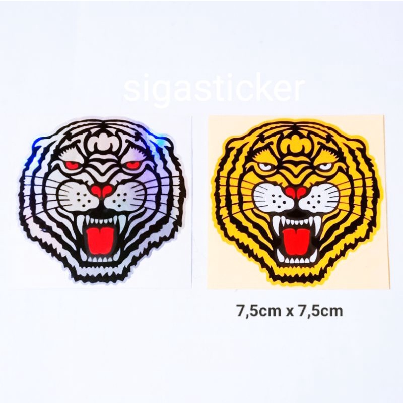 stiker harimau sticker kepala harimau cutting