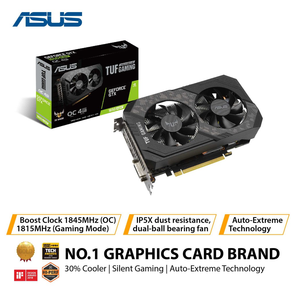 ASUS TUF GTX 1660 SUPER GAMING OC 2 FAN 6GB GDDR6 VGA CARD NVIDIA