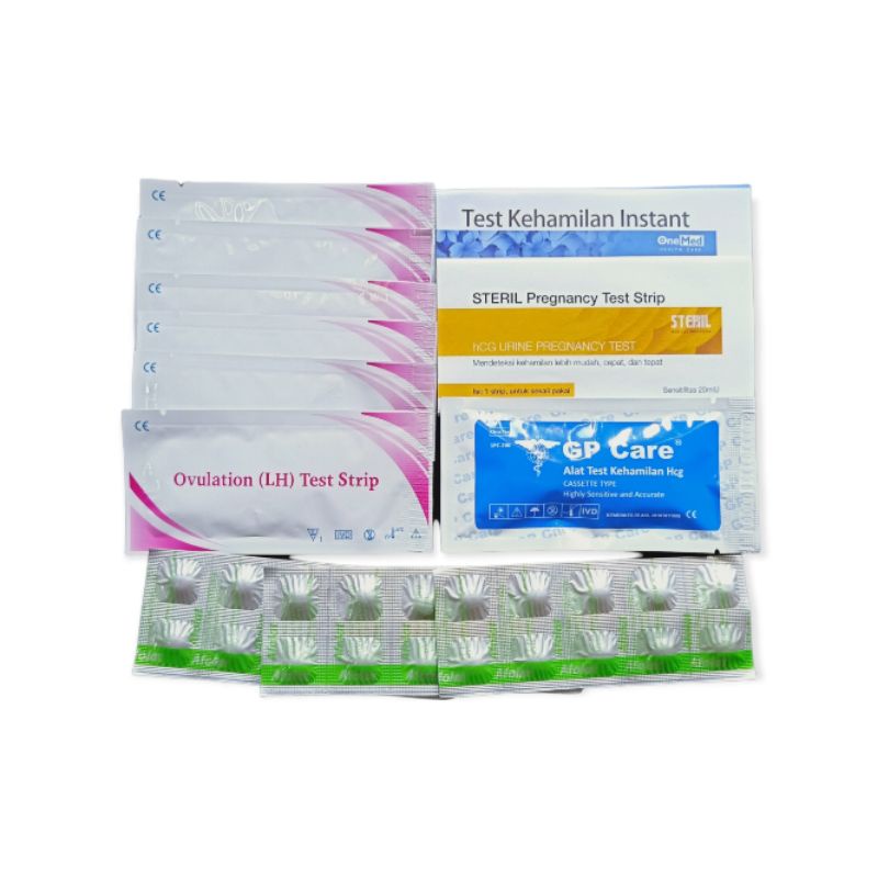 Ovulation LH Test Strip 7pcs ~ Test Hamil 3pcs ~ Afolat 3 strip