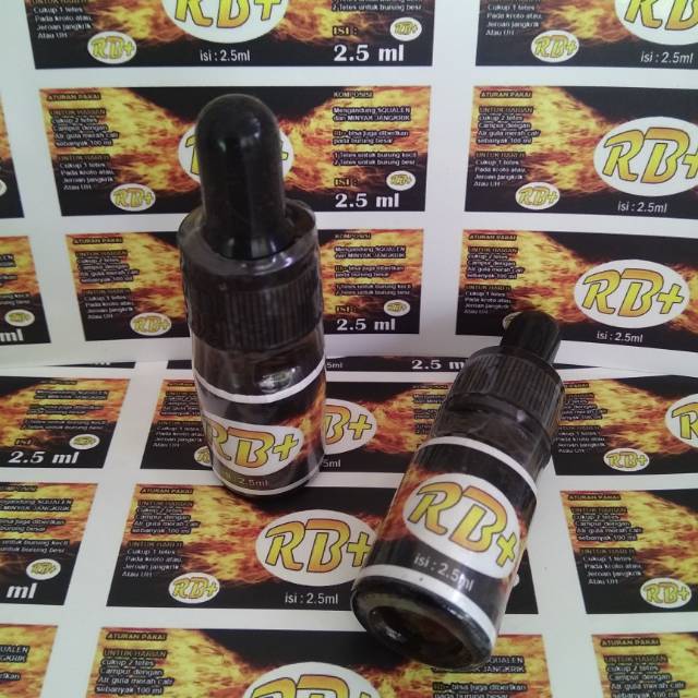 RB+ 2,5ml VITAMIN BURUNG BERKICAU/MULTIVITAMIN DOPING BURUNG LOMBA/DOPING BURUNG