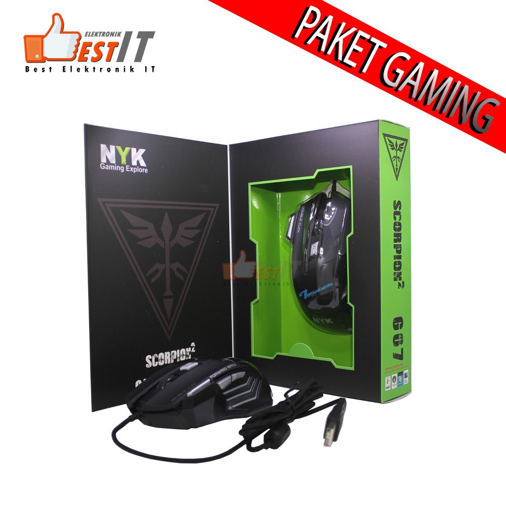 Mouse Gaming NYK 07 Paket Gaming