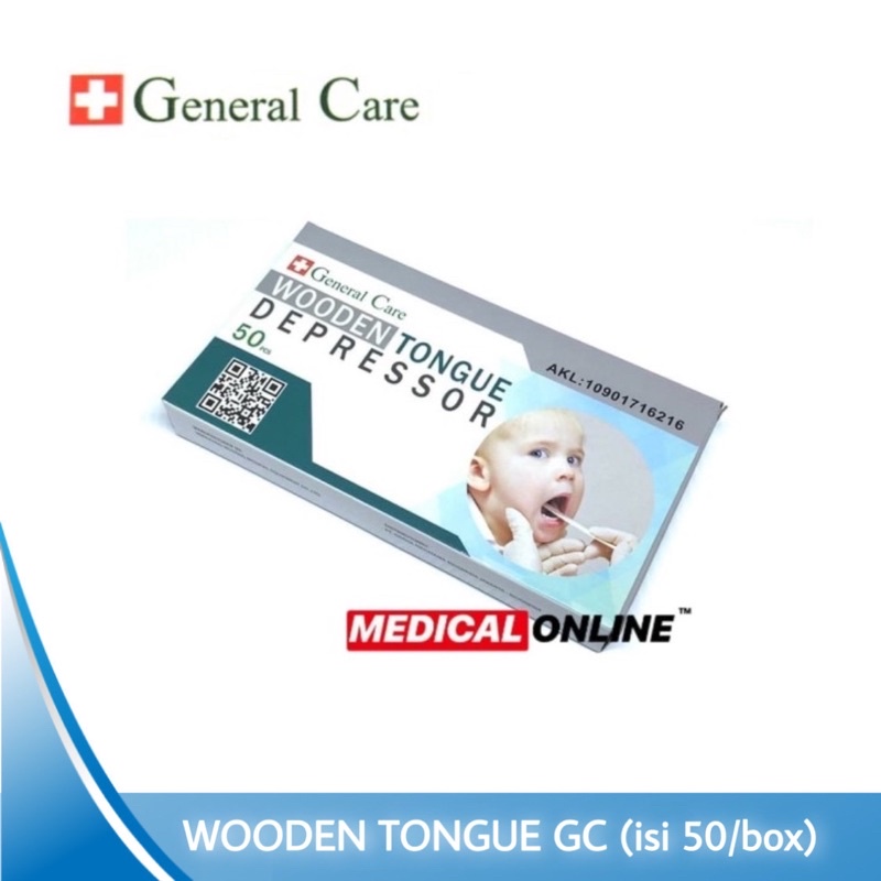 WOODEN TONGUE DEPRESSOR GENERAL CARE SPATULA LIDAH KAYU TONGUE SPATEL MEDICAL ONLINE