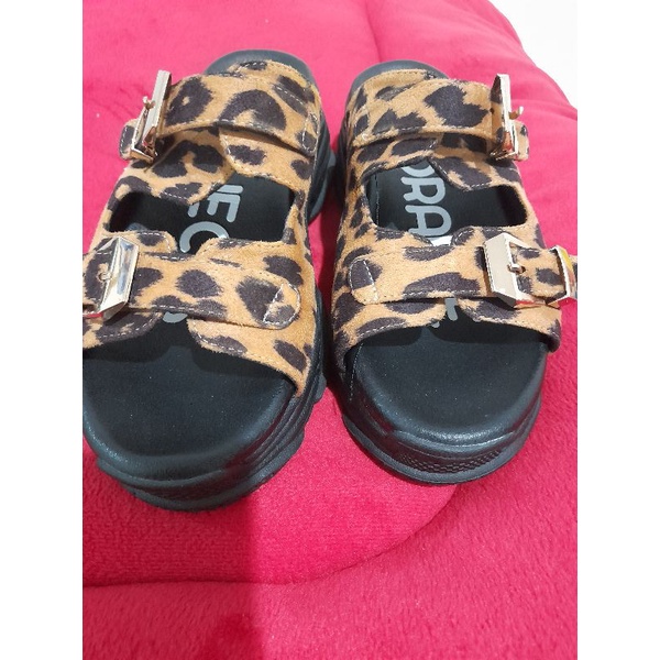 Ronan Sendal Leopard Brown (Adorable)-Sendal Wanita (Second)