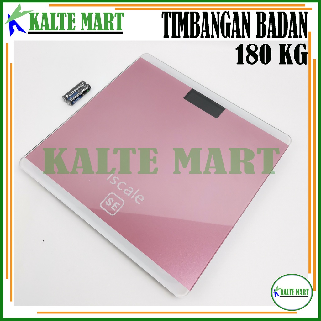 Iscale Timbangan Berat Badan Digital. Design Elegan, Body Fat 180kg