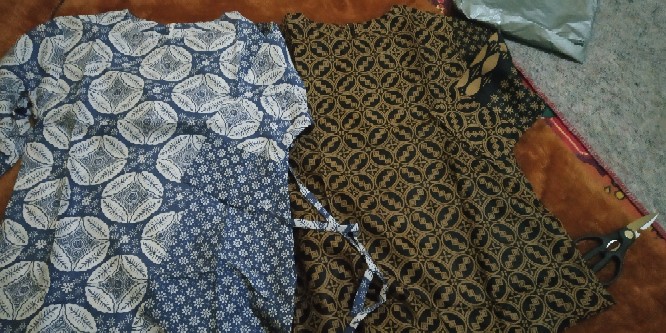 Batik Wanita Asj Sa Hrb026 Kenongo Kemeja Tosca Pendek