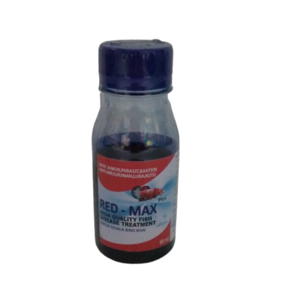 Obat Ikan Anti Kutu Virus Jamur Parasit Luka Bakteri Red Max Plus 60ml