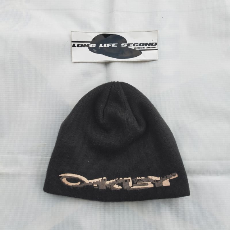 beanie hat kupluk oakley second bekas preloved branded