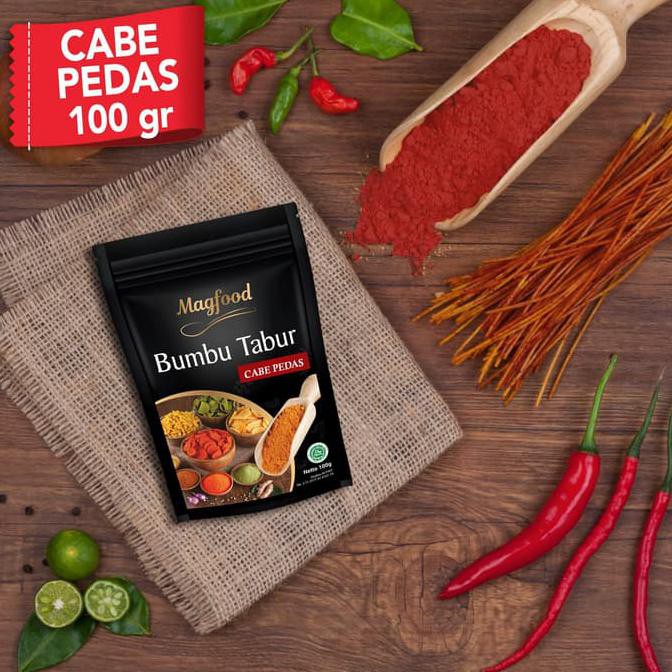 

MAGFOOD BUMBU TABUR CABE PEDAS (MERAH) 100 GRAM
