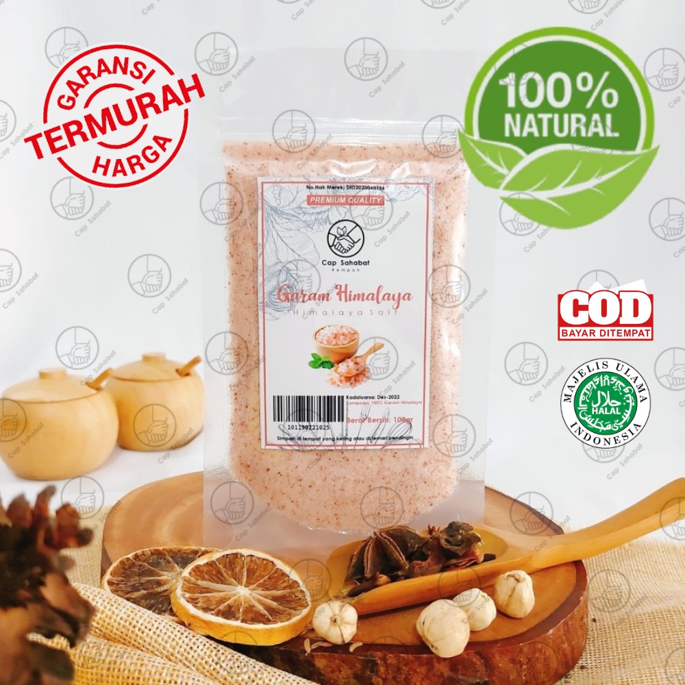 Garam Himalaya 100gr / Pink Himalaya Salt 100% / JSR Rempah Kualitas Premium