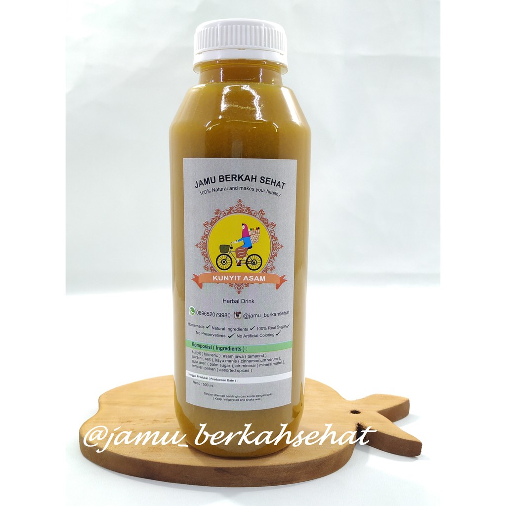 

Jamu Kunyit Asam 500 ML Jamu Berkah Sehat