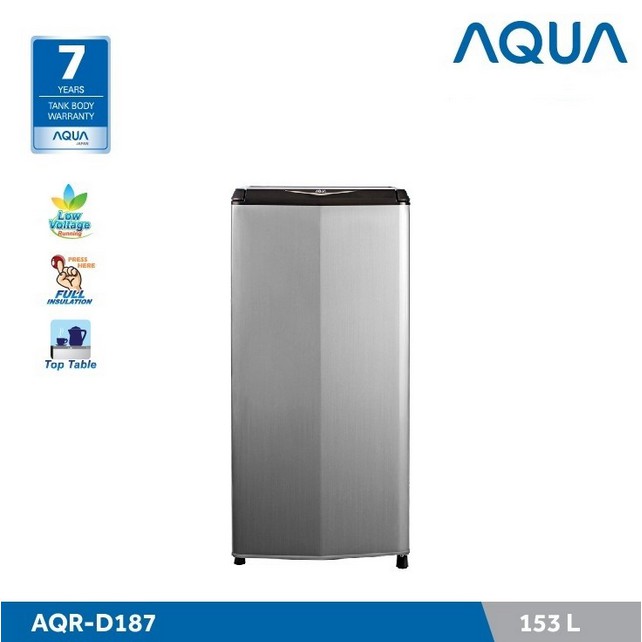 Kulkas Aqua AQR-D187 S 1 pintu 153 liter 70 watt