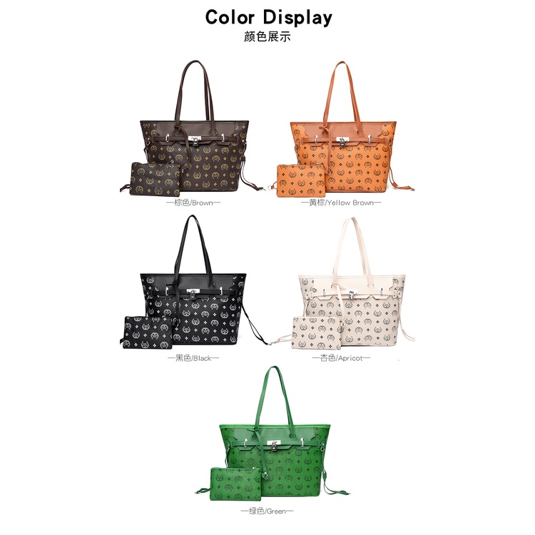 (2Pc Bisa 1Kg)GTBI998876980 New arrival  !!! Tas Tote Bag Wanita Import original Ready+WALLET