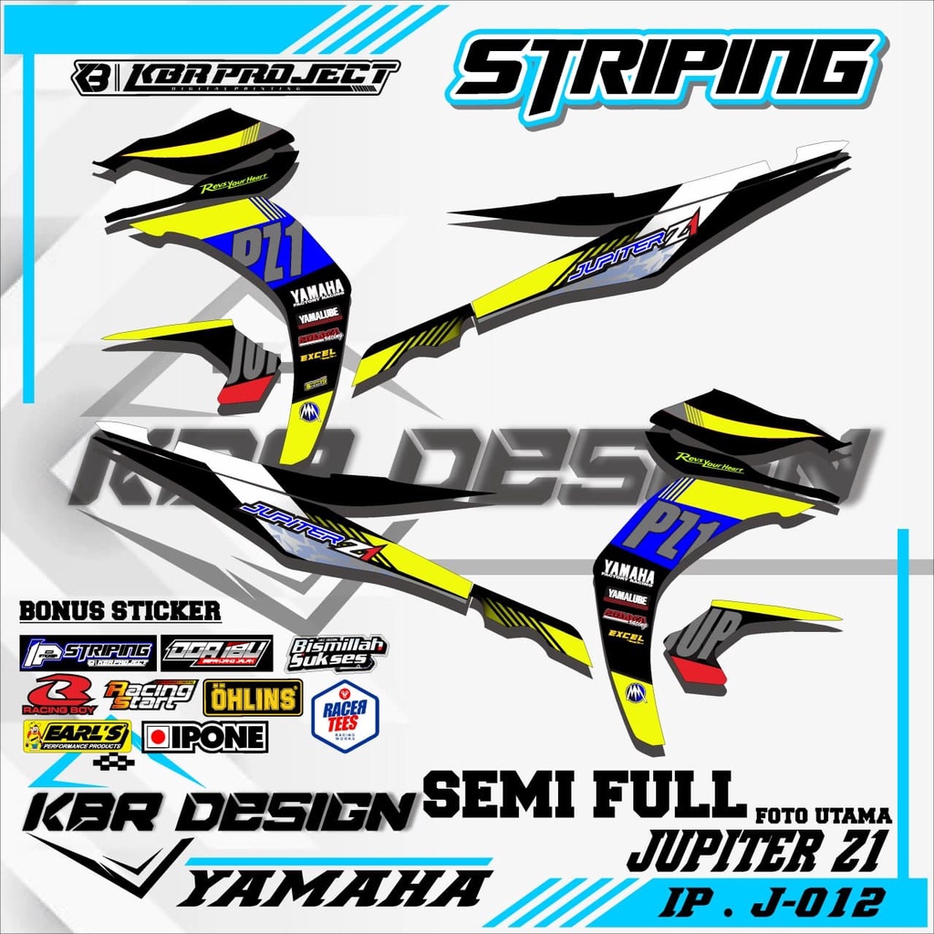 JUPITER Z1 (COD) STICKER STRIPING MOTOR JUPITER Z1.12