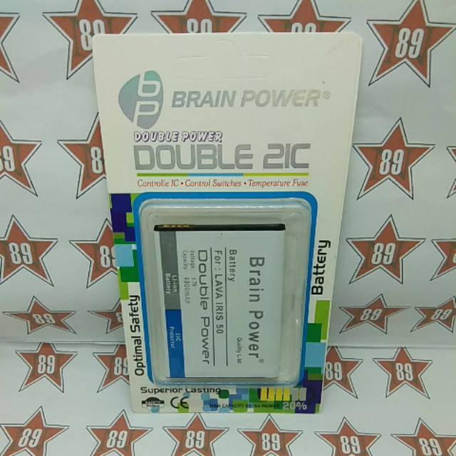 Battery batre Lava iris 50 Brain power