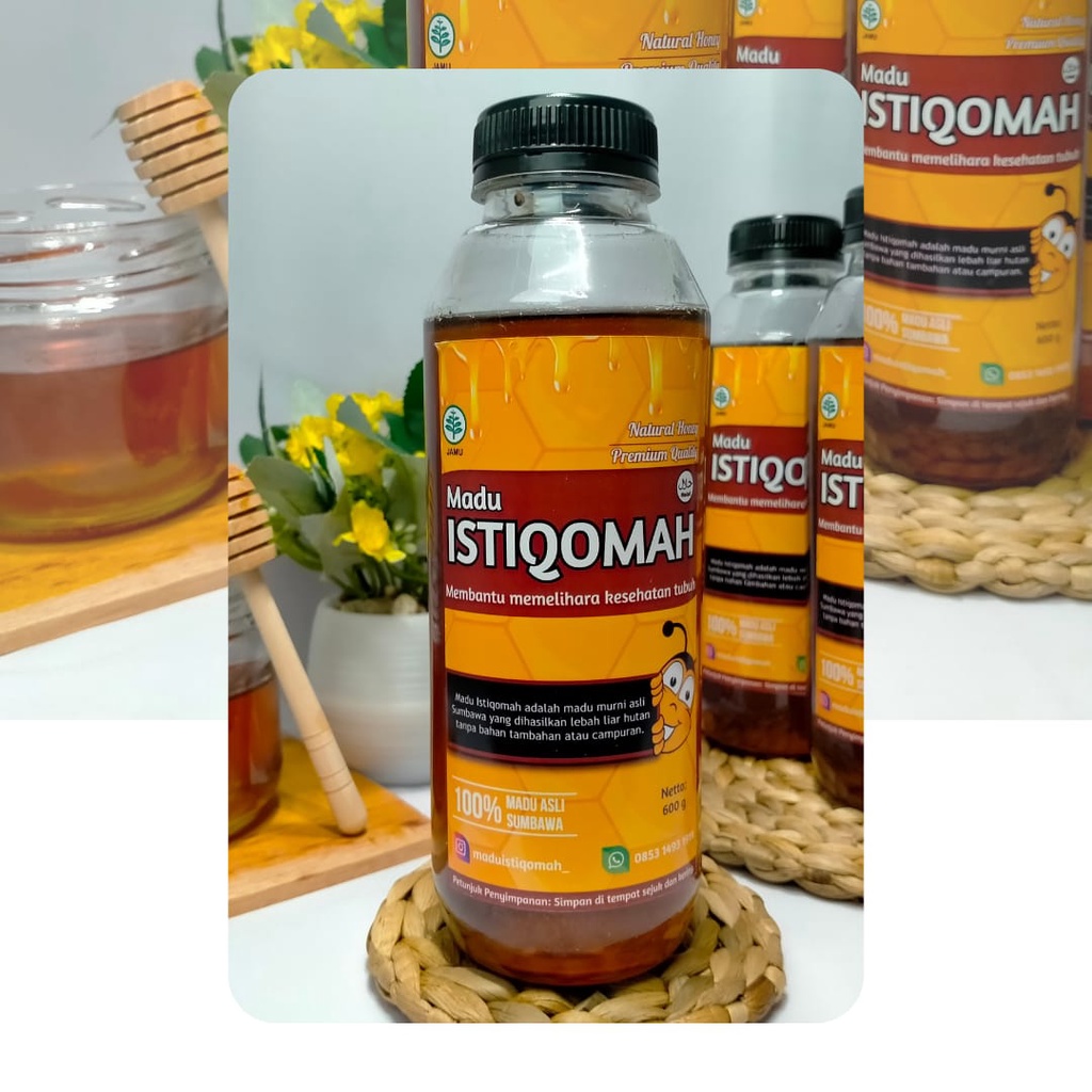 

Madu Asli - Madu Murni Hutan 600 g Madu Istiqomah 100% Alami Pure Natural Raw Honey Premium Original