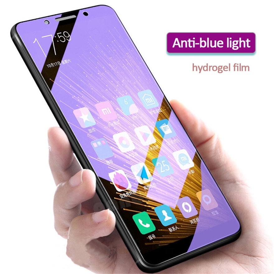 【Ready Stock】Screen Protector For Samsung S20FE A42 M51 A21s A71 A51 A70 A50 A50s A30s A30 A20 S20 S10 S9 S8 Plus S10e Note 10 Plus Note 9 8 Purple Light Hydrogel Film Soft Film Full Cover Screen Protective Film