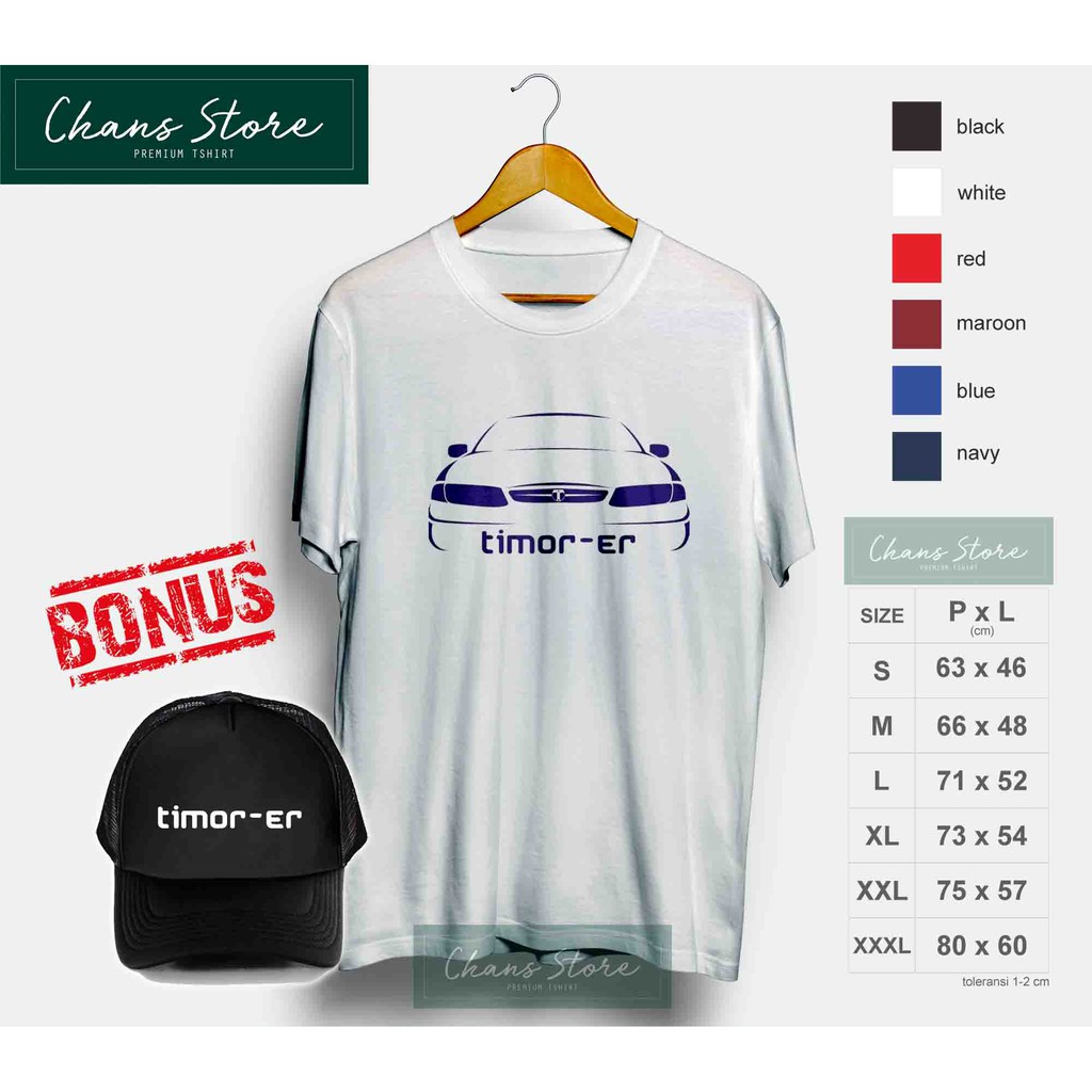 Kaos Timor er Indonesia  Bonus Topi Exclusif