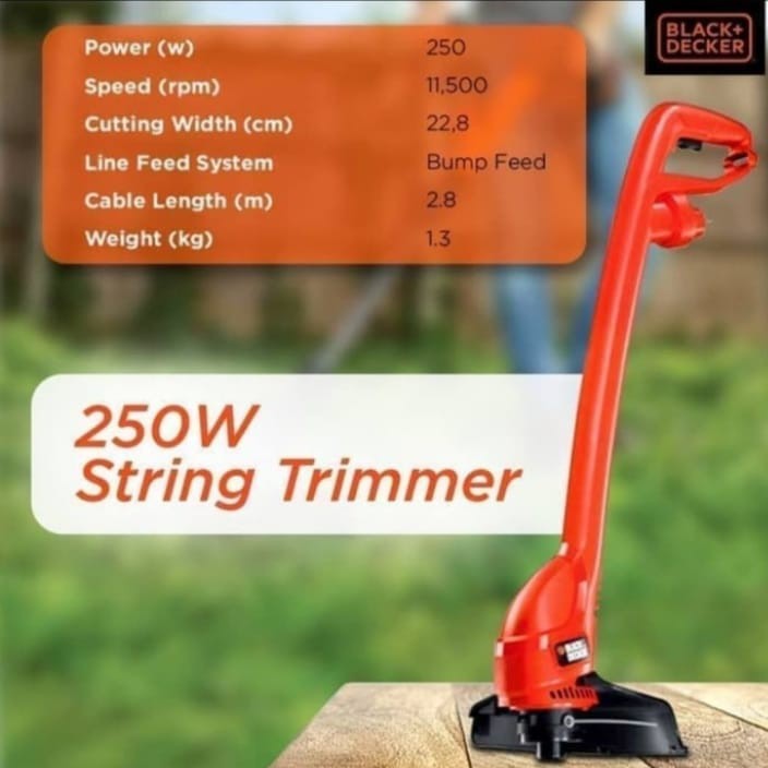 Mesin Potong Rumput GL260 Listrik Black Decker GL 260 String Trimmer Grass Pemotong Rumput Listrik M