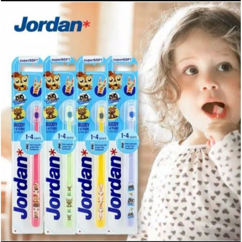 JORDAN SIKAT GIGI anak buddy step 1 2 usia 1 - 4 y 5 - 10 y baby kid toothpaste