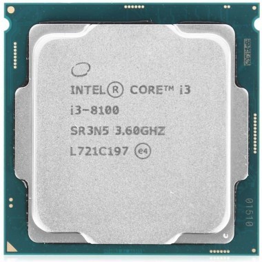 PROCESSOR INTEL CORE i3-8100 3.6GHz TRAY LGA 1151 COFFEE LAKE PROSESOR