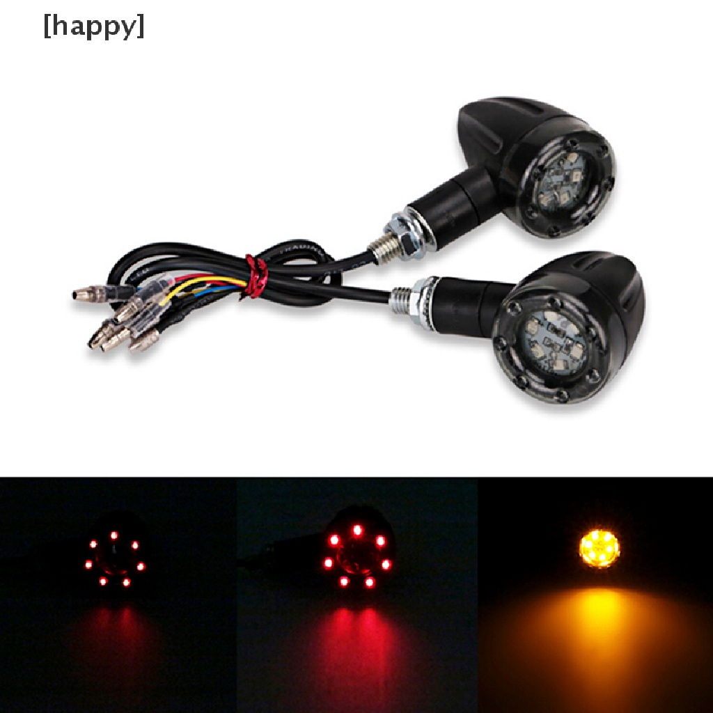 Ha Lampu Sein Led Warna Amber + Merah Untuk Motor