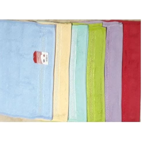 Handuk Muka Merah Putih Handuk Kecil Polos Harga Ekonomis