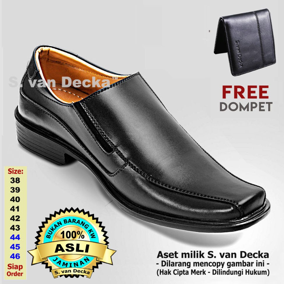 Sepatu Pria S.van Decka D-TK018X + Bonus Dompet